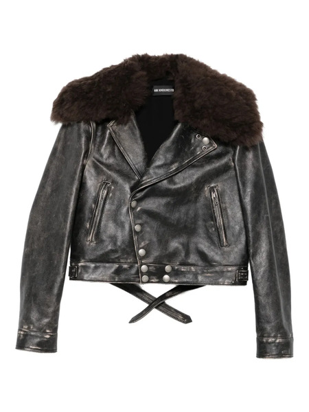  Ann Demeulemeester Shearling-collar Jacket - Black 