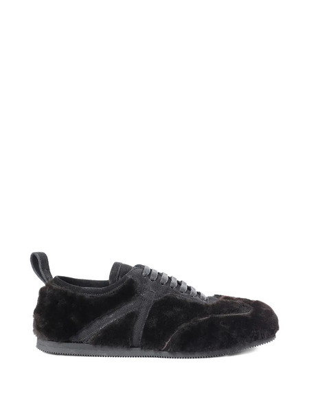  Ann Demeulemeester Shearling Sneakers - Brown 
