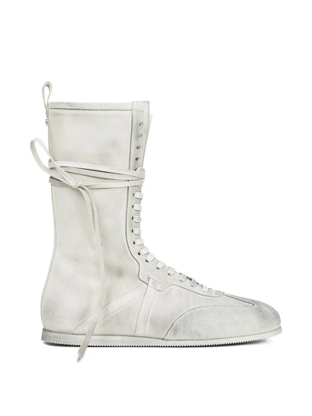  Ann Demeulemeester Suede Lace-up Sneakers - Grey 