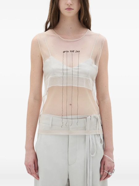  Ann Demeulemeester Up To The Sky Top - Neutrals 
