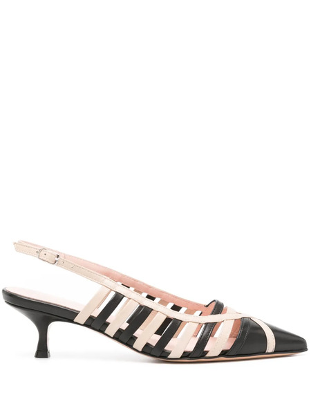  Anna F. 60mm Leather Pumps - Black 
