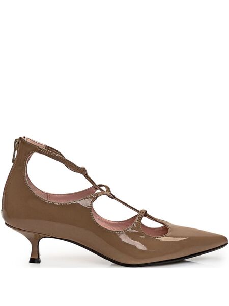  Anna F. 40mm Patent-leather Pumps - Brown 