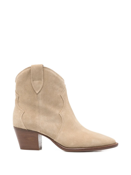  Anna F. Pointed Cowboy Boots - Neutrals 