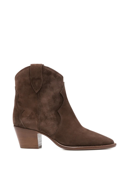  Anna F. Pointed-toe Boots - Brown 