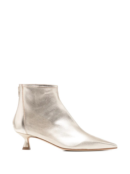  Anna F. Pointed-toe Boots - Gold 