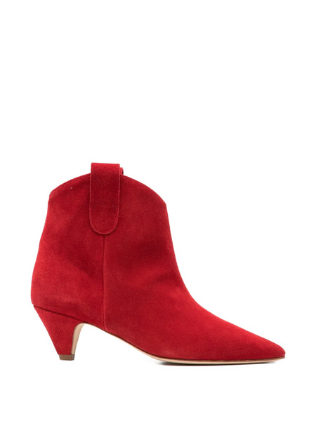  Anna F. Pointed-toe Boots - Red 