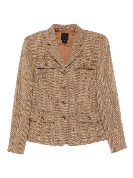  Anna Sui Chevron Jacket - Brown 