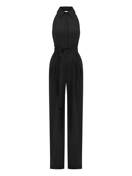  Annafoxy Belted Jumpsuit - Black 