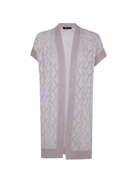 Anne Claire Open-work Knit Jacket - Neutrals 