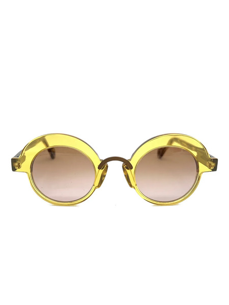  Anne & Valentin Metal Round-frame Sunglasses - Yellow 