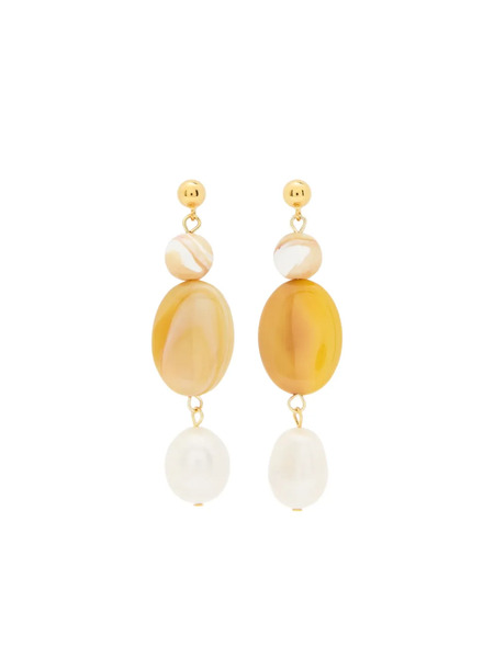  Anni Lu Pearl Drop Earrings - Gold 