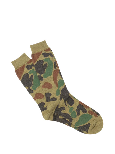  Anonymous Ism Camo Crew Socks - Green 