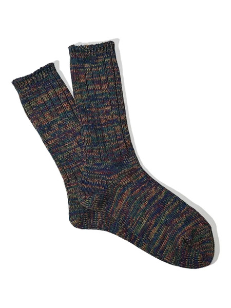  Anonymous Ism 5color Mix Crew Socks - Blue 