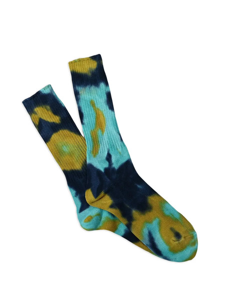  Anonymous Ism Tie Dye Crew Socks - Blue 