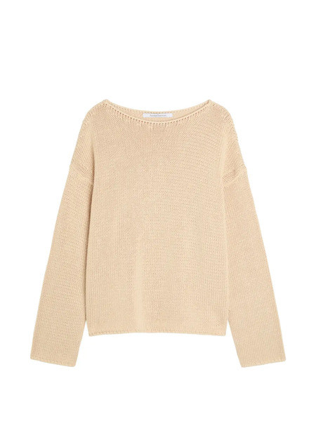  Another Tomorrow Boat-neck Sweater - Neutrals 