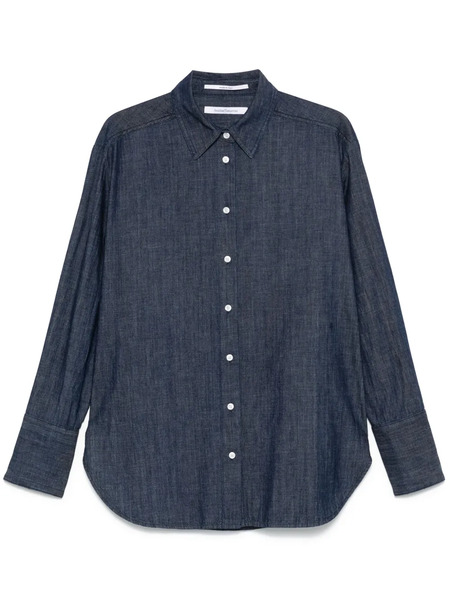  Another Tomorrow Chambray Shirt - Blue 