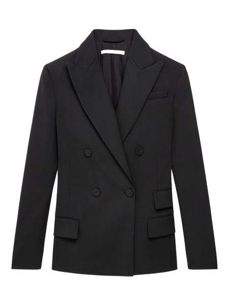  Another Tomorrow Double-breasted Blazer - Black 