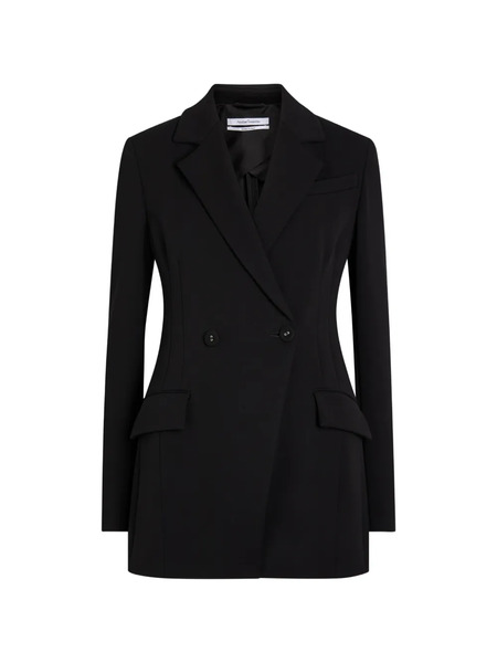  Another Tomorrow Double-breasted Blazer - Black 
