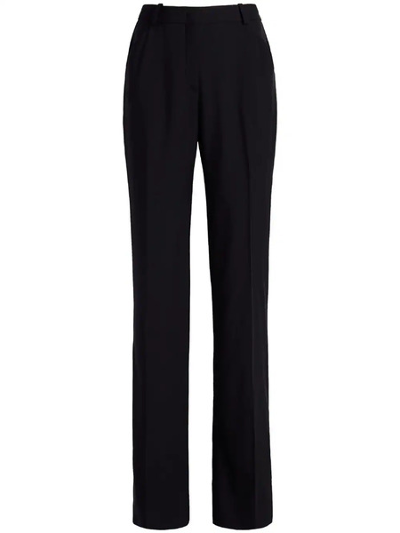  Another Tomorrow Flared Merino Wool Trousers - Black 