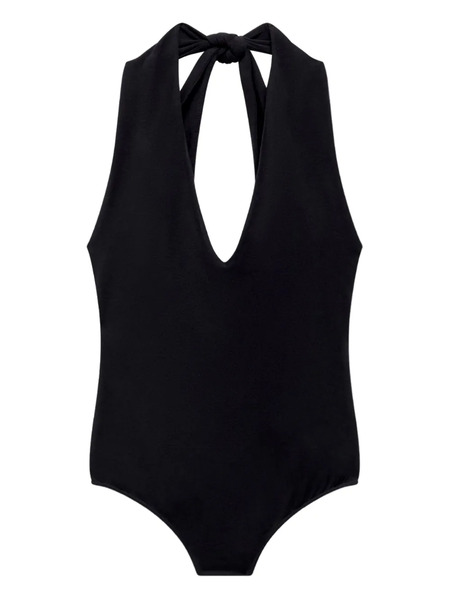  Another Tomorrow Halterneck Bodysuit - Black 