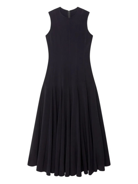  Another Tomorrow Panelled Flared Dress - Black 