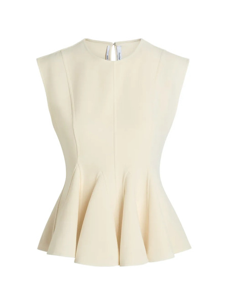  Another Tomorrow Panelled Flared Top - Neutrals 