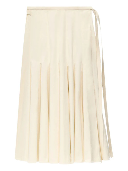  Another Tomorrow Panelled Wrap Skirt - Neutrals 