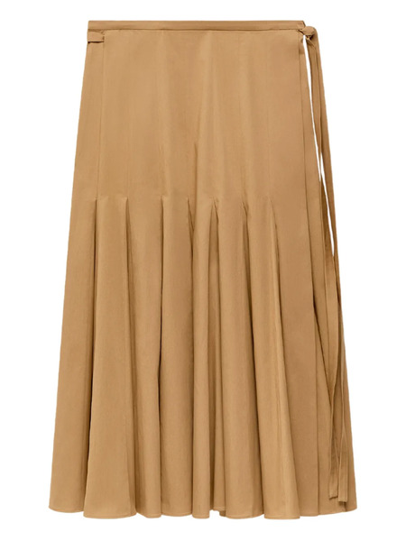  Another Tomorrow Panelled Wrap Skirt - Neutrals 