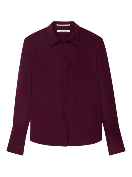  Another Tomorrow Silk Shirt - Purple 