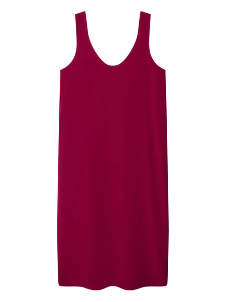  Another Tomorrow Silk Tank Dress - Pink 