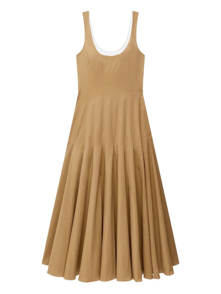  Another Tomorrow Tank Flared Dress - Neutrals 