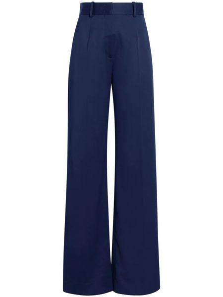  Another Tomorrow Wide-leg Tailored Trousers - Blue 