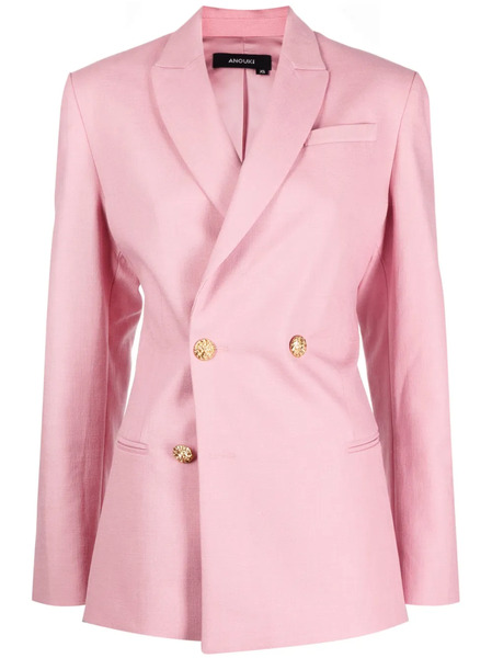  Anouki Double-breasted Blazer - Pink 