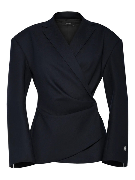  Anouki Draped Blazer - Blue 