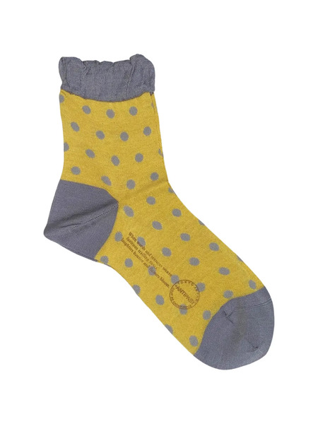  Antipast Dotted-pattern Socks - Yellow 