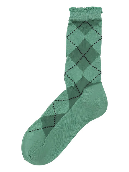  Antipast Knitted Argyle Socks - Green 