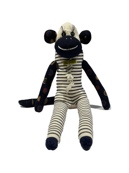  Antipast Monkey-shaped Knitted Doll - Blue 