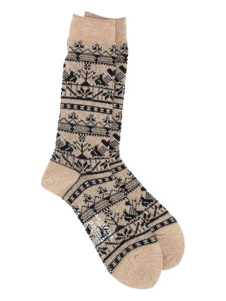  Antipast Patterned Socks - Neutrals 