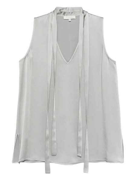  Antonelli Abelia Tie-neck Blouse - Grey 