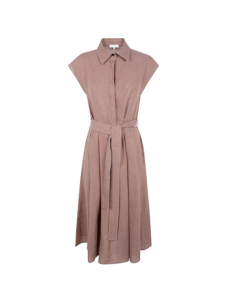  Antonelli Belted Shirt Dress - Neutrals 