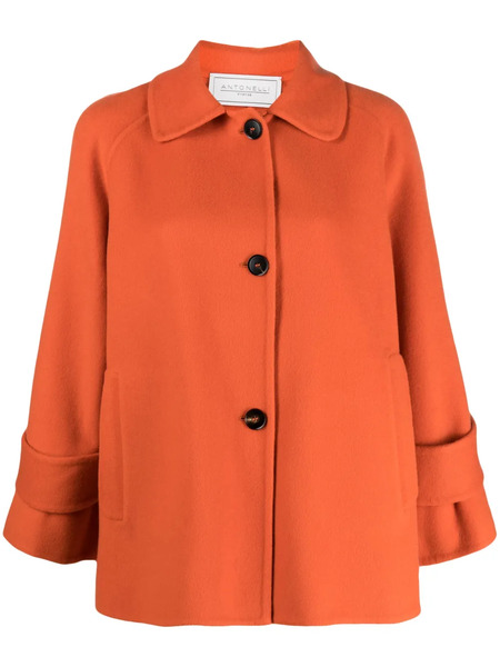  Antonelli Button-down Raglan-sleeve Jacket - Orange 