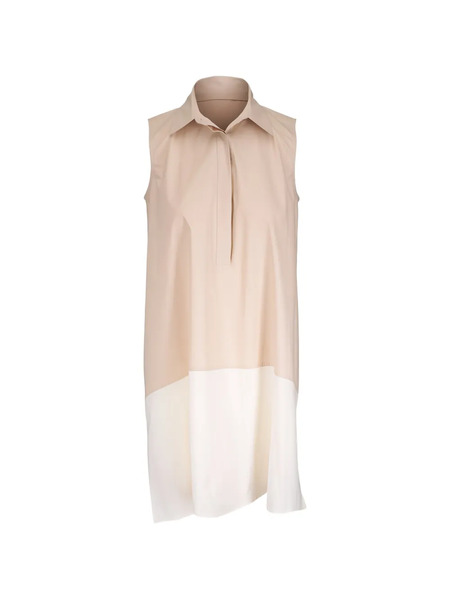  Antonelli Colourblock Sleeveless Mini Dress - Neutrals 