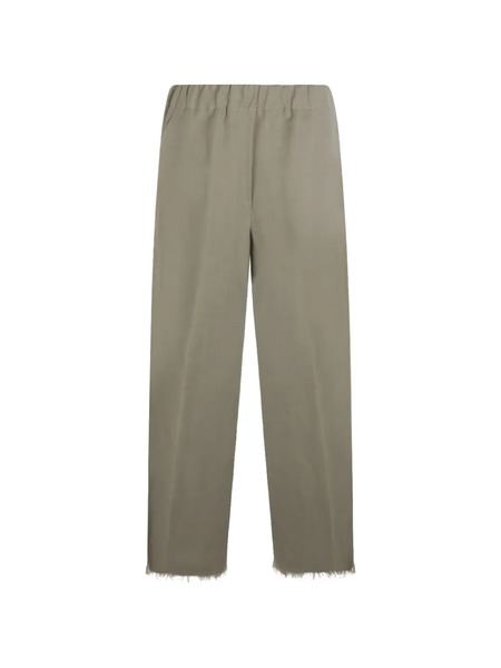  Antonelli Elasticated Frayed Trousers - Green 