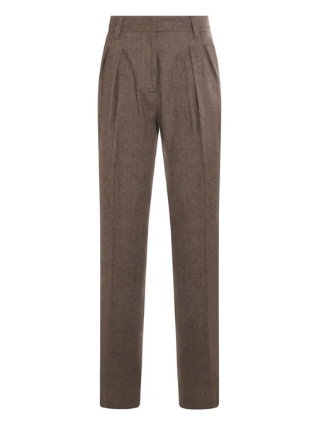  Antonelli Herringbone Trousers - Brown 