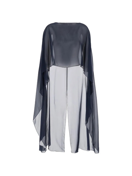  Antonelli Herve Draped Cape - Blue 