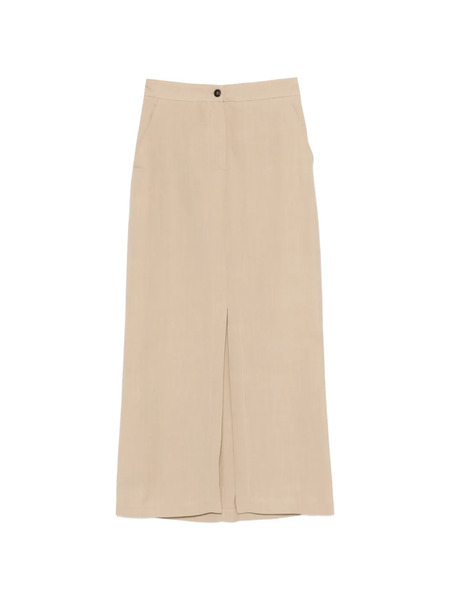  Antonelli Jamie Button Slit Skirt - Neutrals 