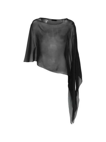 Antonelli Melone Asymmetrical Poncho - Black 