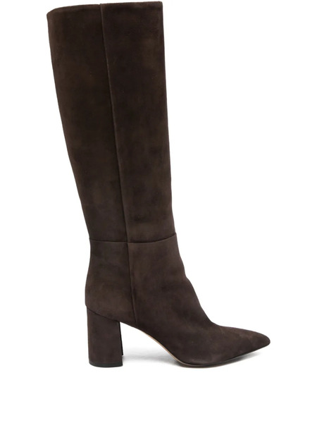  Antonelli 70mm Loto Pointed-toe Block-heel Boots - Brown 