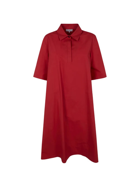  Antonelli Polo-collar Dress - Red 