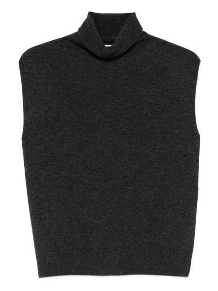  Antonelli Roll-neck Sleeveless Top - Grey 